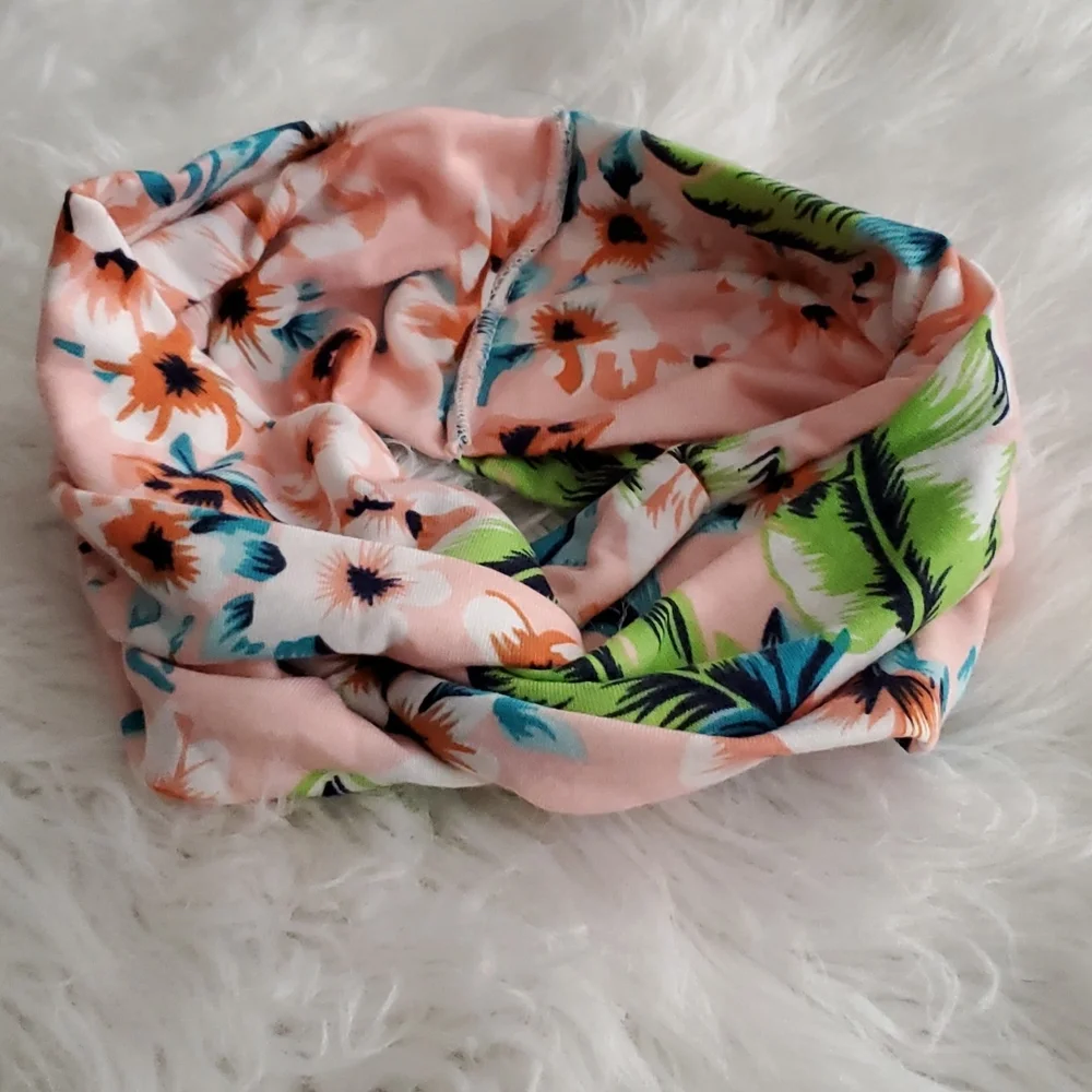 3/$15 Floral Stretchy Elastic Headbands